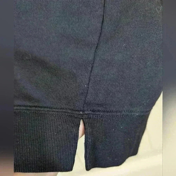 Old Navy Women's Black Quarter Zip Mock-Neck Fleece Sweatshirt Size Small - Picture 3 of 7